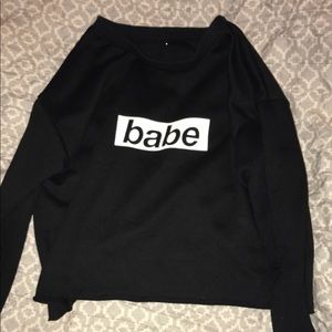 Crop top sweatshirt